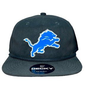 Detroit Lions 3D Classic Rope Hat- Charcoal